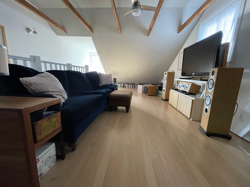 Beamed ceiling