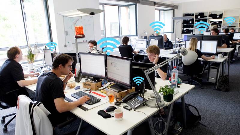 Modern office setup